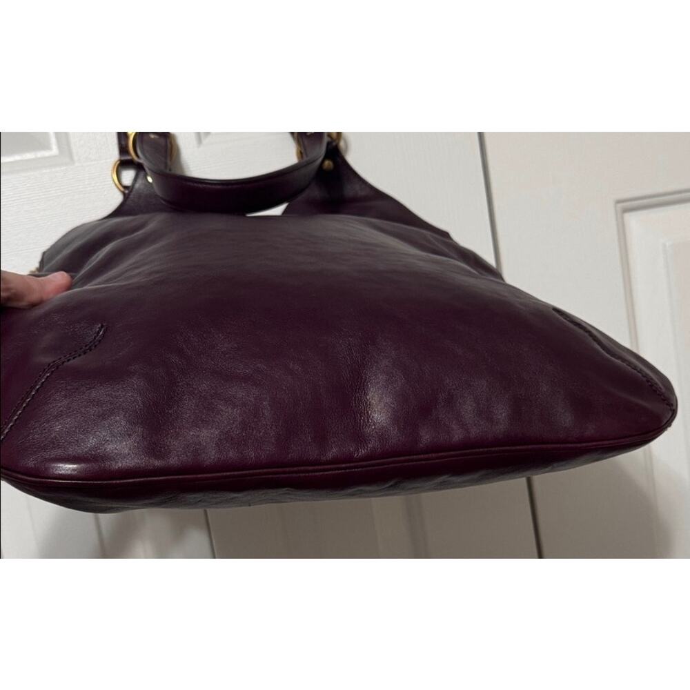 Yves Saint Laurent Purple Large Tribute Tote Bag EUC with COA - Picture 9 of 12